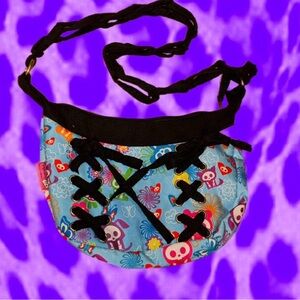 Skelanimals small corset blue purse